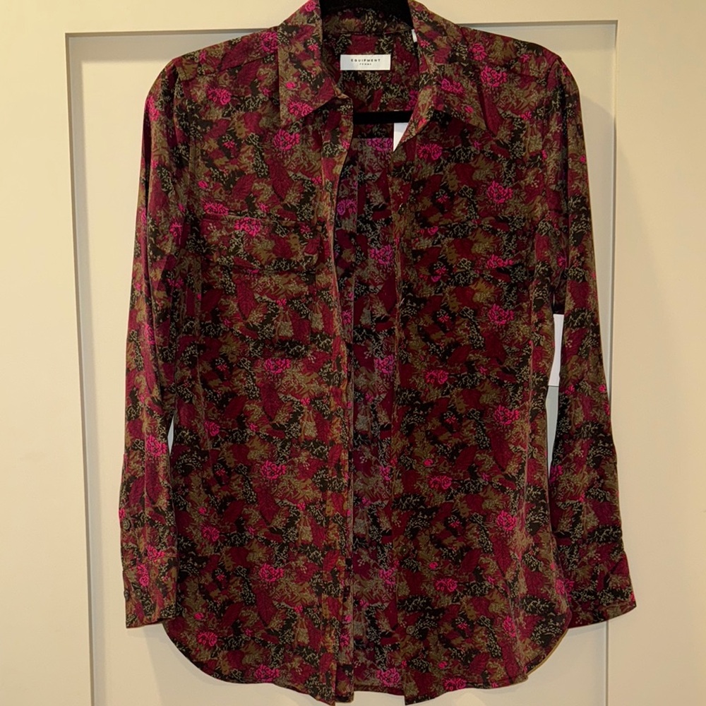 Equipment Floral Button-Up Shirt NWT!
